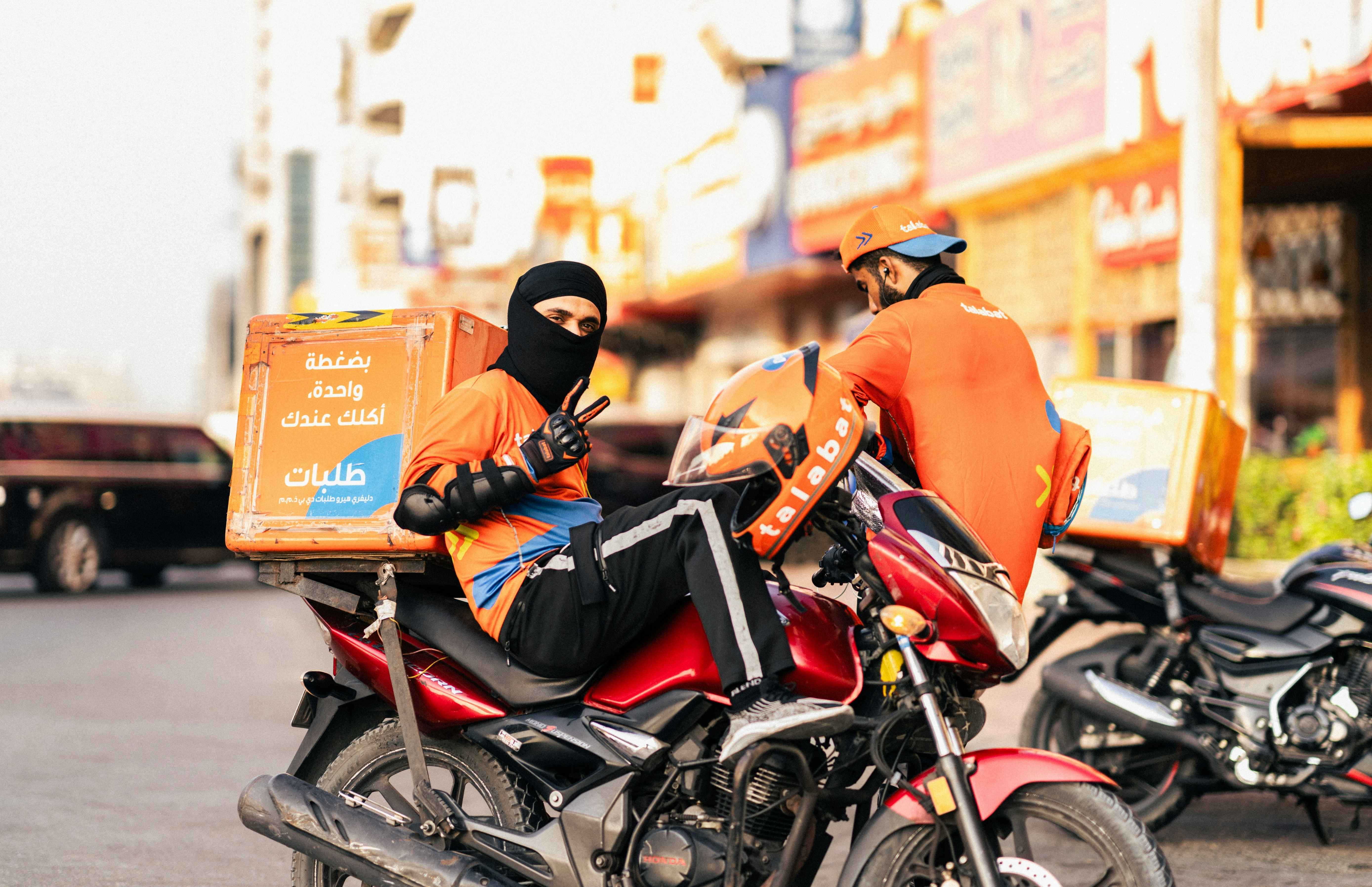 Delivery Rider Talabat Food delivery in UAE has had a fantastic year. Now, competition is looming.